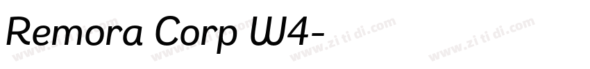 Remora Corp W4字体转换